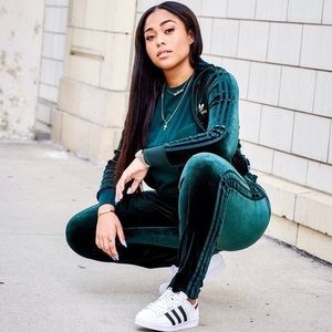 Velvet Green Adidas Firebird Jacket